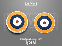 Kitsworld SAV Sticker - British National Insignia -  Type A1 